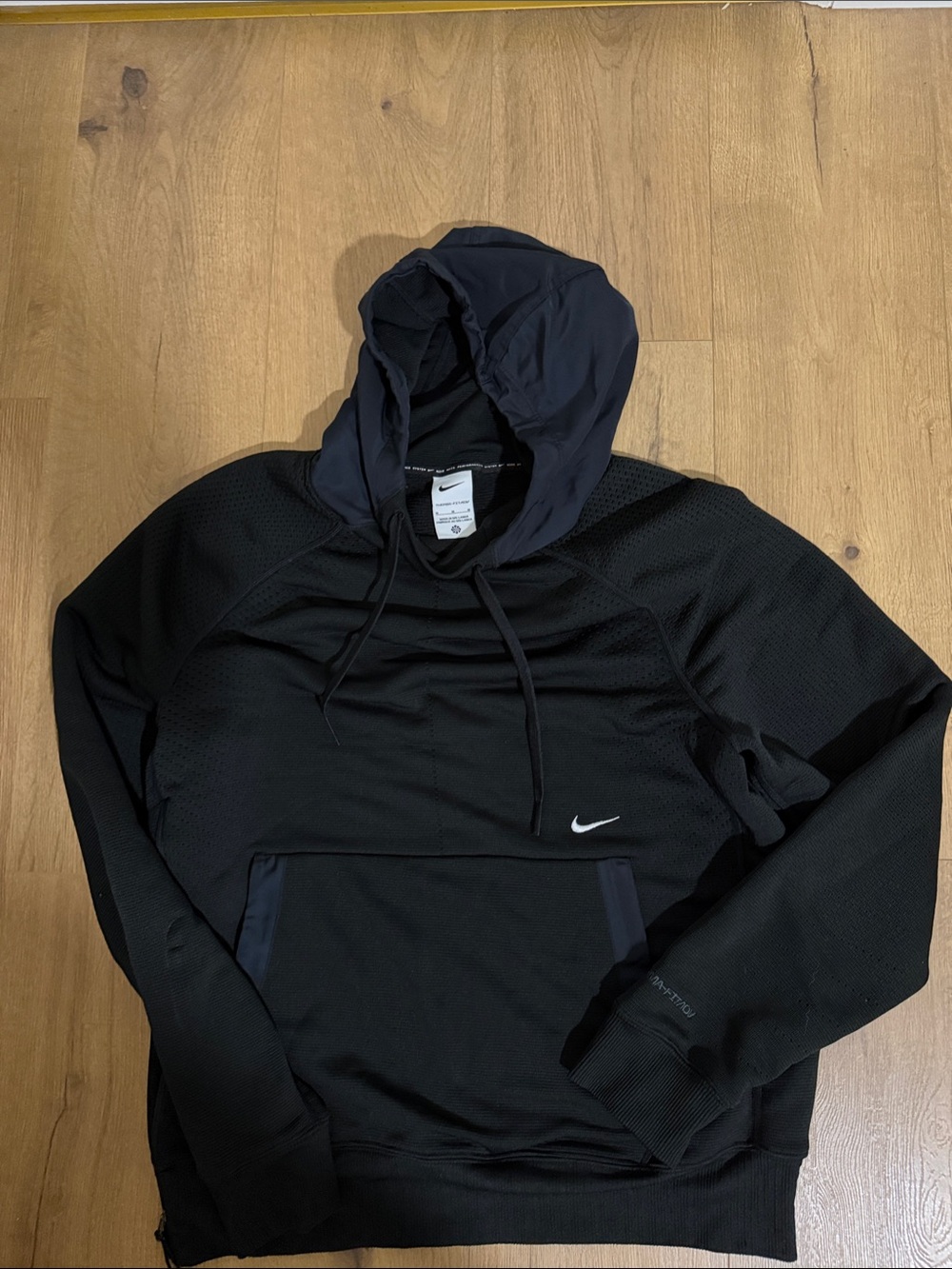 Nike Black Men’s Hooded Pullover Performance Jacket